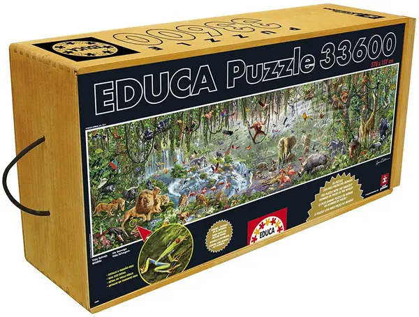 Puzzle panoramic Educa din 33 600 de piese - Viața sălbatică