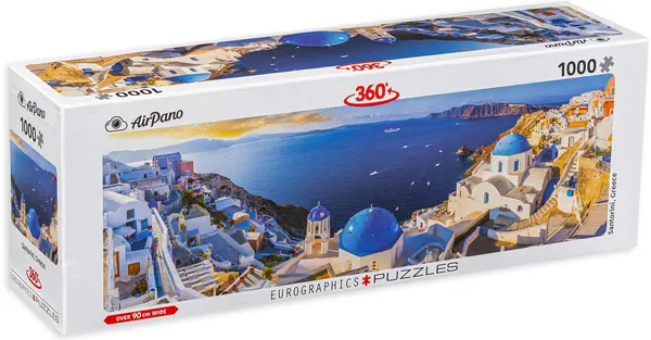 Puzzle panoramic Eurographics din 1000 de piese - Santorini, Grecia