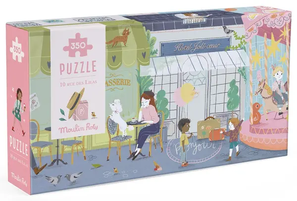 Puzzle panoramic Moulin Roty din 350 piese - Alee franceză