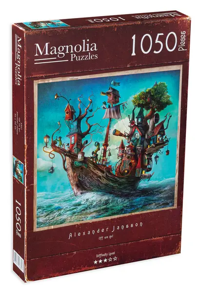 Puzzle patrat Magnolia de 1050 piese - Corabie de aventuri