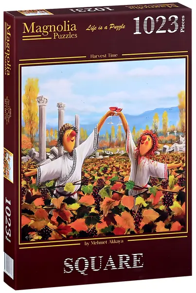 Puzzle pătrat Magnolia din 1023 piese - Timpul recoltei