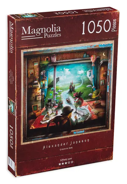 Puzzle patrat Magnolia din 1050 de piese - Biroul bunicii
