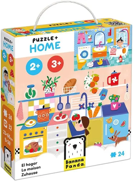 Puzzle pentru copii Banana Panda din 24 piese - Casă