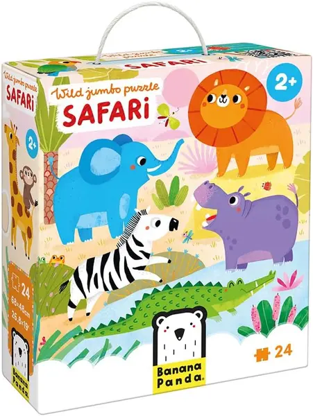 Puzzle pentru copii Banana Panda din 24 piese - Safari sălbatic