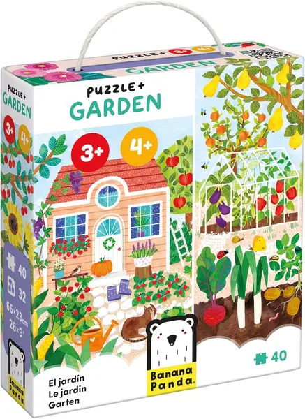 Puzzle pentru copii Banana Panda din 40 de piese - Grădină