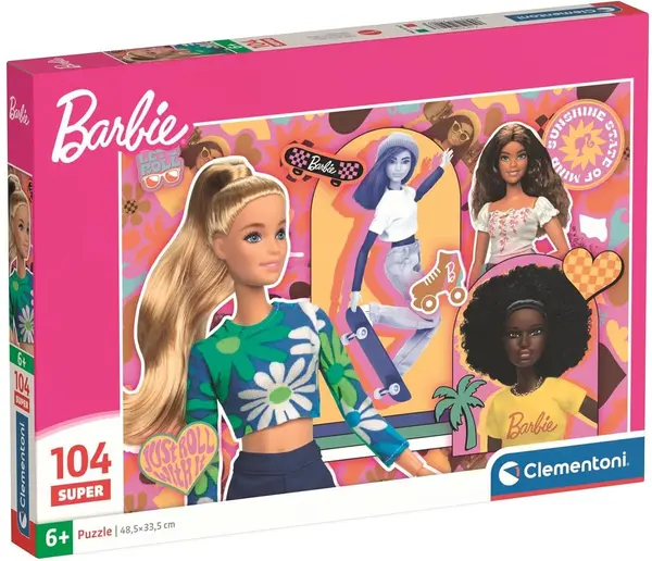 Puzzle pentru copii Clementoni de 104 piese - Barbie, varianta 2