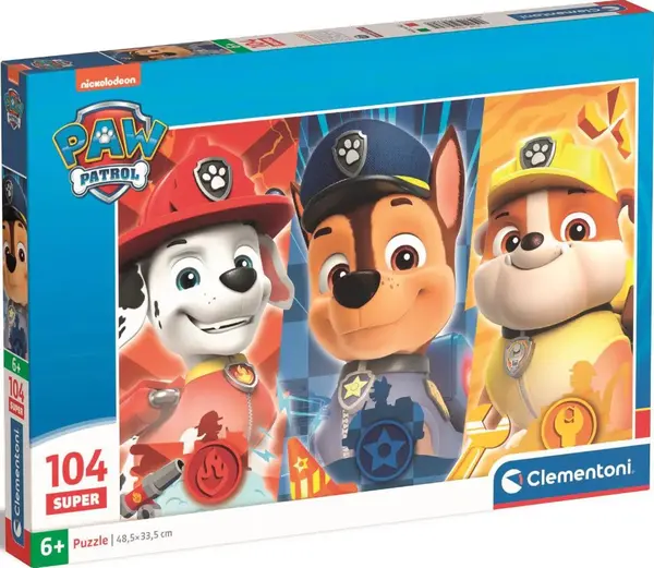 Puzzle pentru copii Clementoni din 104 piese - Patrula căţeluşilor