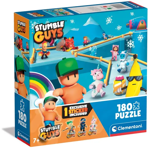 Puzzle pentru copii Clementoni din 180 de piese – Stumble Guys (varianta 1)