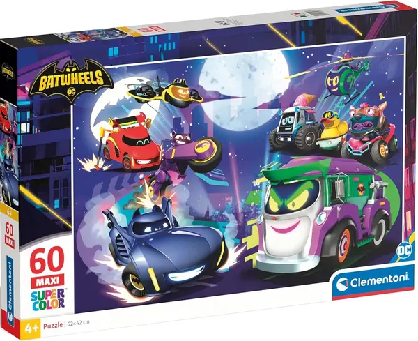 Puzzle pentru copii Clementoni din 60 piese - Batwheels (varianta 2)