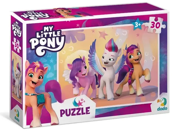 Puzzle pentru copii DoDo de 30 piese - Micul Ponei: Pip, Sunny și Zip