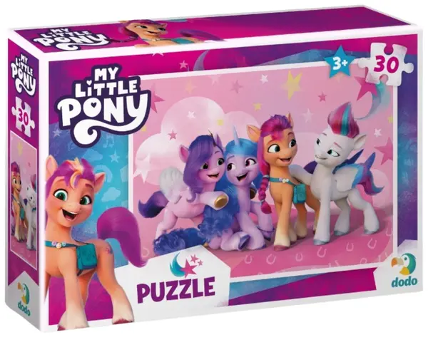Puzzle pentru copii DoDo din 30 piese - Micul Meu Ponei: Izzy, Zip, Pip și Sunny