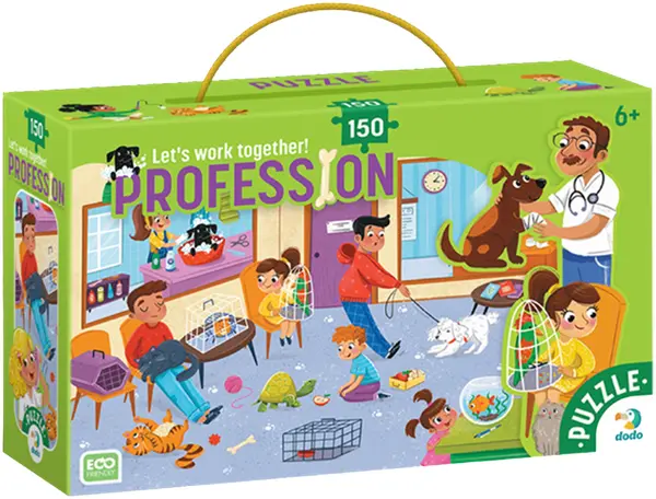 Puzzle pentru copii Dodo - medic veterinar, 150 piese