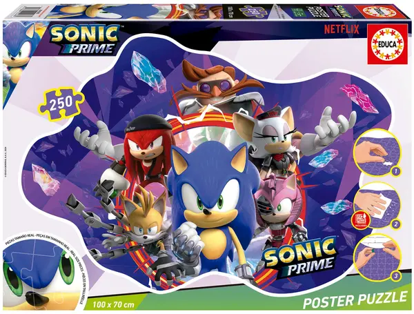 Puzzle pentru copii Educa din 250 de piese - Sonic