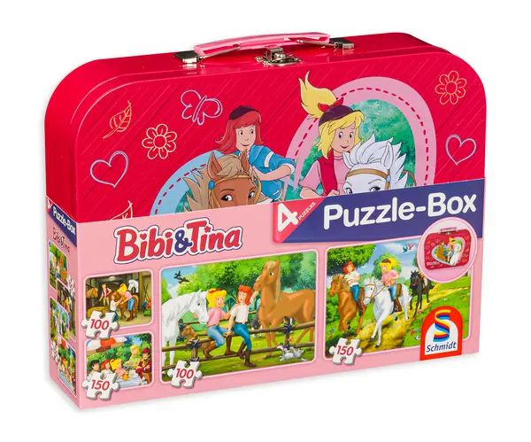 Puzzle pentru copii Schmidt 4 în 1 - Bibi și Tina