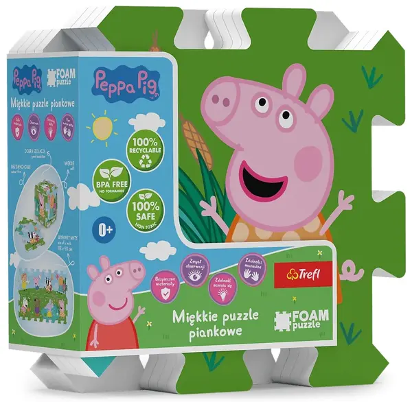 Puzzle pentru podea pentru bebeluși Trefl din 8 părți - Peppa Pig