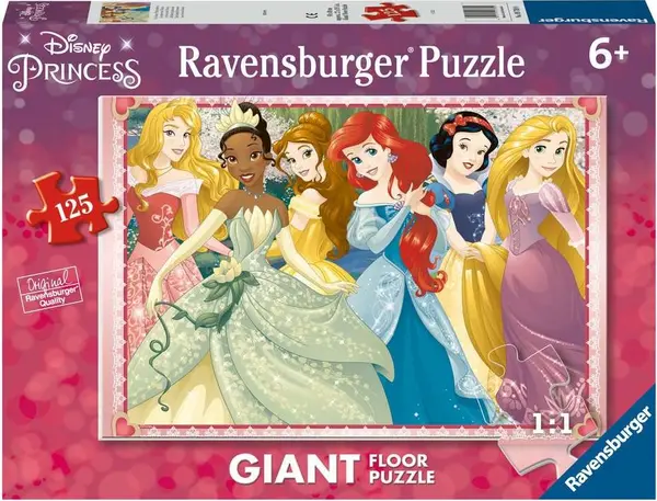 Puzzle pentru podea Ravensburger din 125 de piese - Disney Princesses