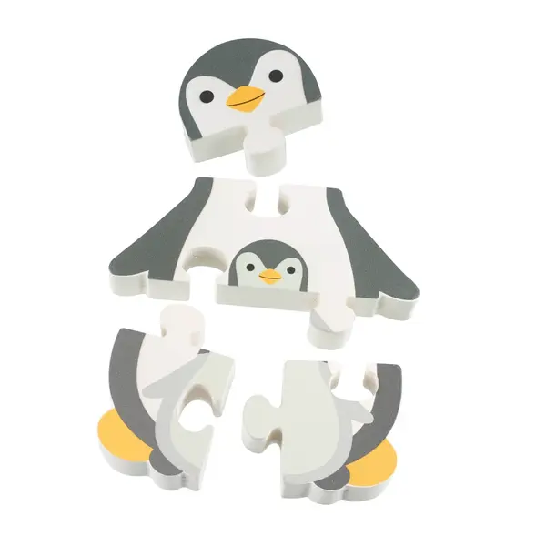 Puzzle Pinguin din lemn, Orange Tree Toys