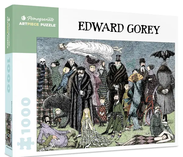 Puzzle Pomegranate din 1000 piese - Personajele emblematice ale lui Edward Gorey
