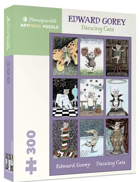Puzzle Pomegranate din 300 piese - Pisicile dansatoare de Edward Gorey