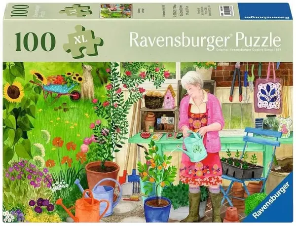 Puzzle Ravensburger din 100 XL piese - Grădinărit