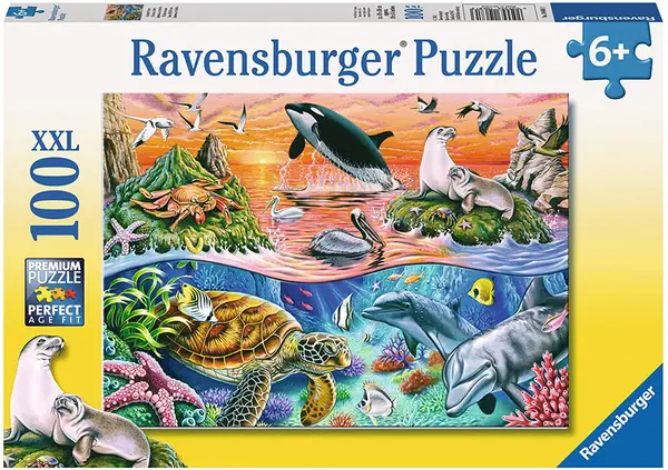 Puzzle Ravensburger din 100 XXL de piese - Sub apa