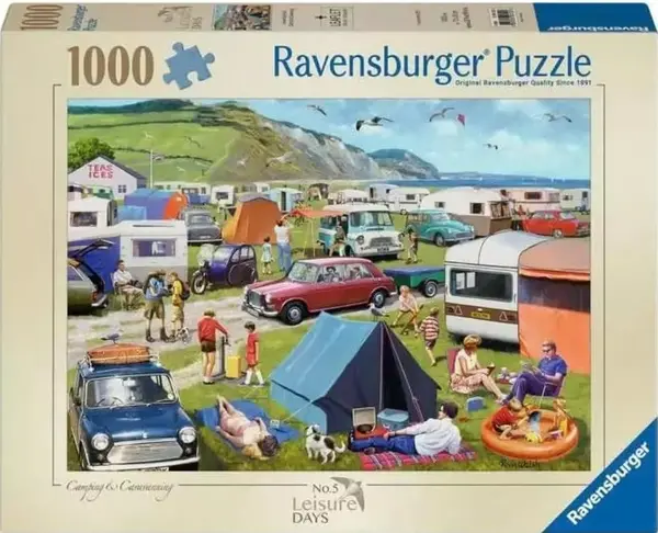 Puzzle Ravensburger din 1000 de bucăți - Camping
