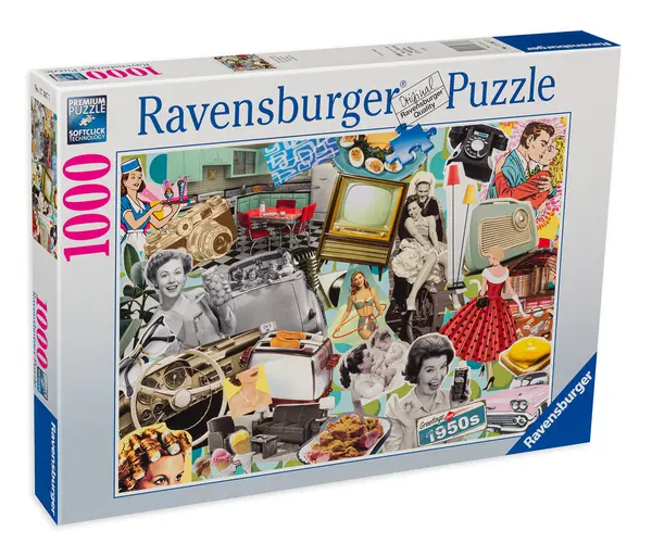 Puzzle Ravensburger din 1000 de piese - Anii '50