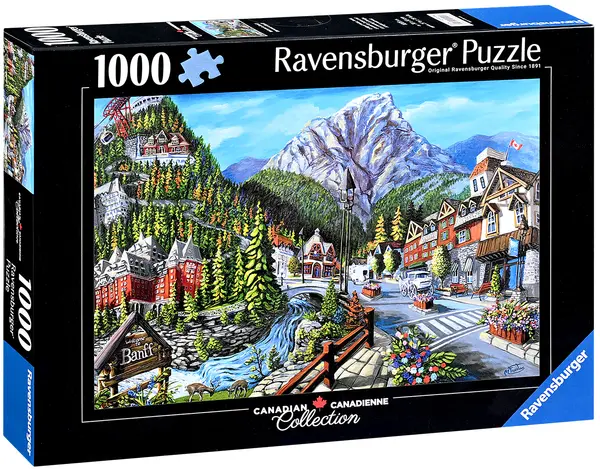 Puzzle Ravensburger din 1000 de piese - Bine ați venit în Banff