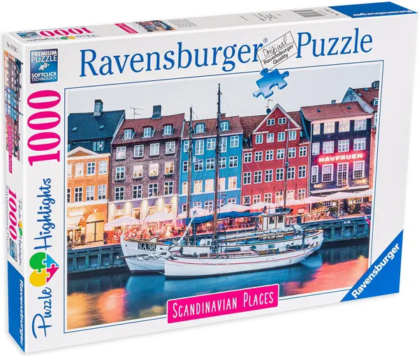 Puzzle Ravensburger din 1000 de piese - Copenhaga, Danemarca