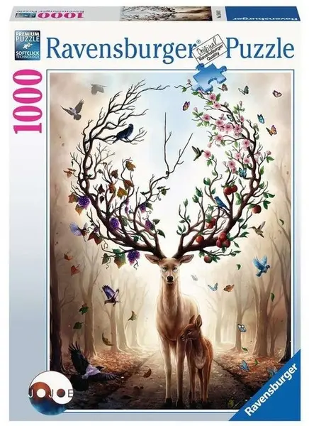 Puzzle Ravensburger din 1000 de piese - Fantasy Deer