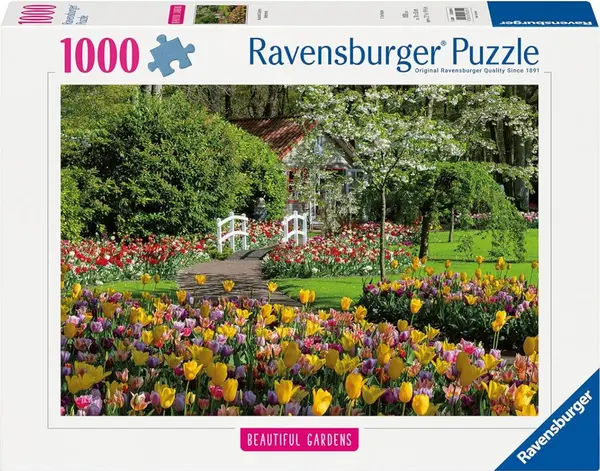 Puzzle Ravensburger din 1000 de piese - Grădinile olandeze Keukenhof