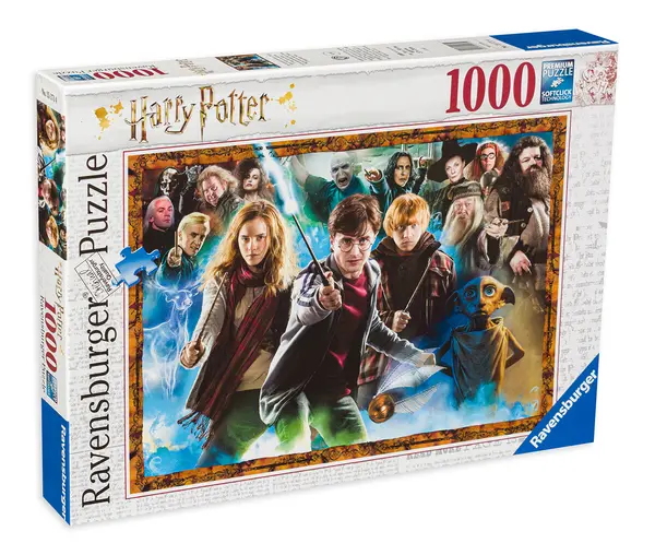 Puzzle Ravensburger din 1000 de piese - Harry Potter si vrajitorii