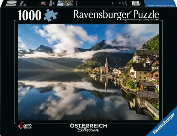 Puzzle Ravensburger din 1000 de piese - Legendarul Hallstatt