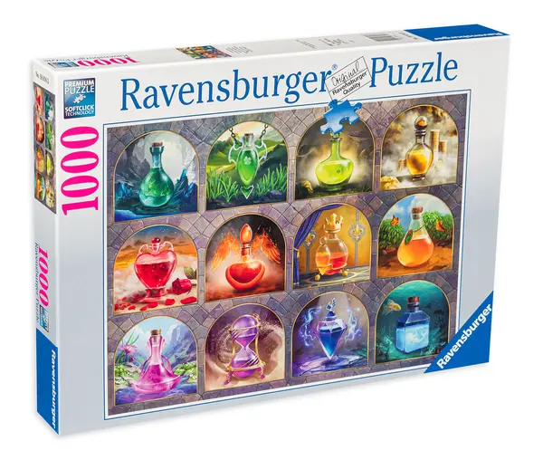Puzzle Ravensburger din 1000 de piese - Magical Potions