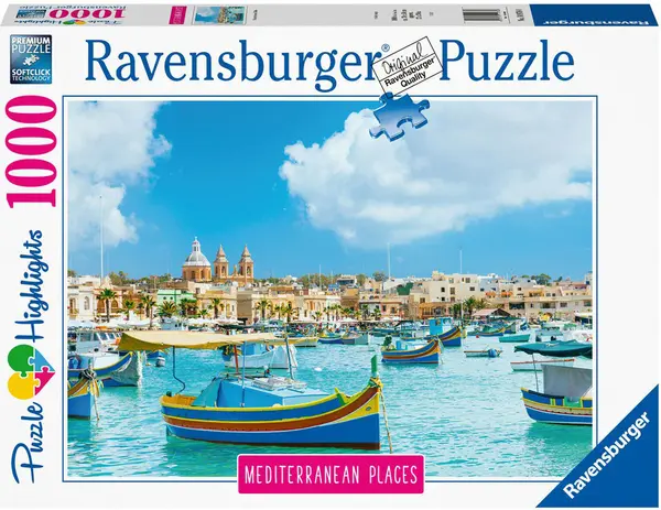 Puzzle Ravensburger din 1000 de piese - Mediterranean Malta