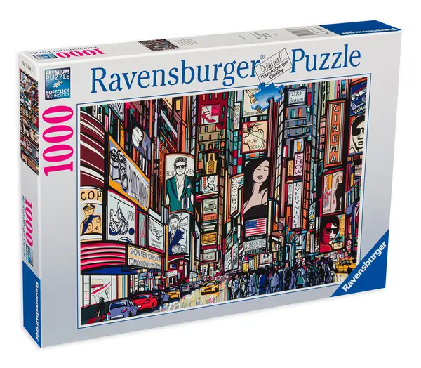 Puzzle Ravensburger din 1000 de piese - New York plin de culoare