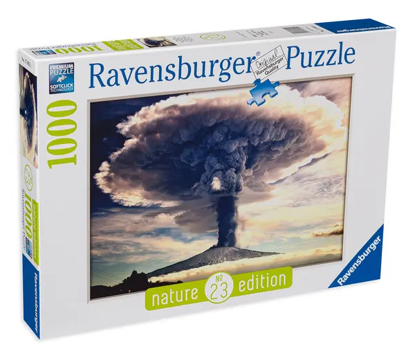 Puzzle Ravensburger din 1000 de piese - Vulcanul Etna