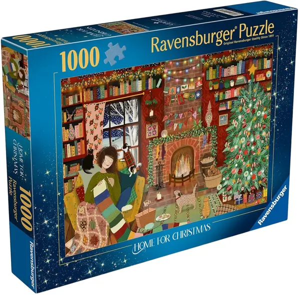 Puzzle Ravensburger din 1000 piese - Acasă de Crăciun