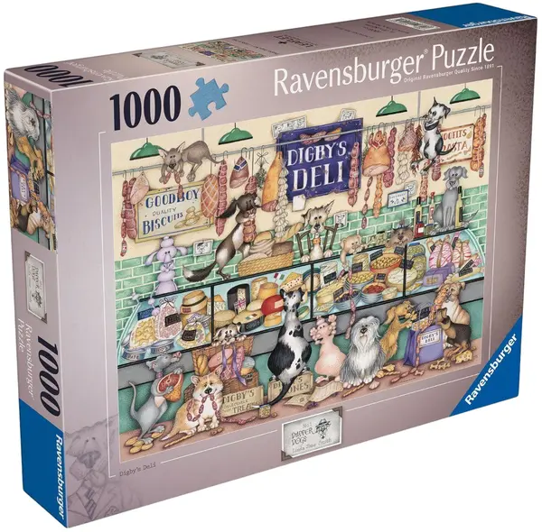 Puzzle Ravensburger din 1000 piese - Delicatesele lui Digby