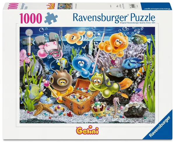 Puzzle Ravensburger din 1000 piese - Gelini sub apă