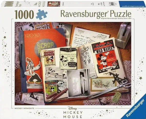 Puzzle Ravensburger din 1000 piese - Momente Mickey Mouse, 1930