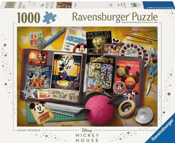 Puzzle Ravensburger din 1000 piese - Momente Mickey Mouse, 1970