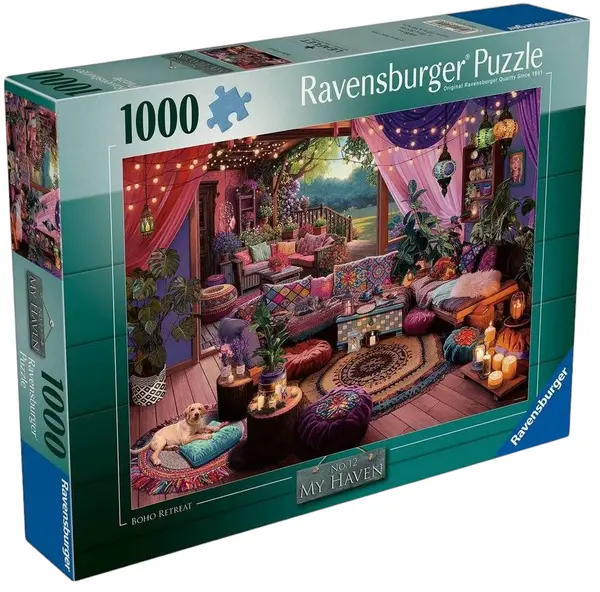Puzzle Ravensburger din 1000 piese - My Haven No12: Escapadă boho
