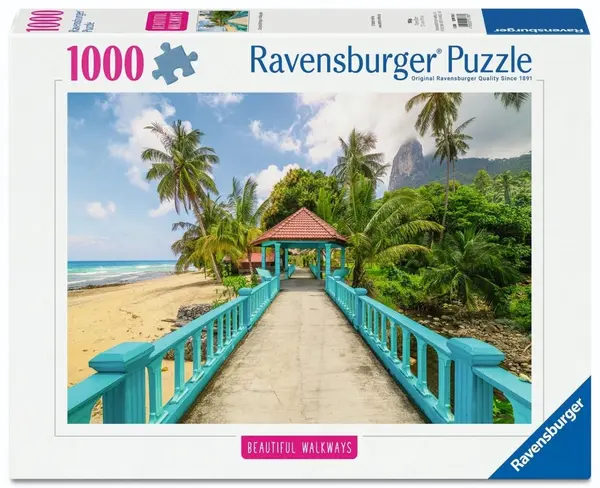 Puzzle Ravensburger din 1000 piese - Pod colorat în Malaezia