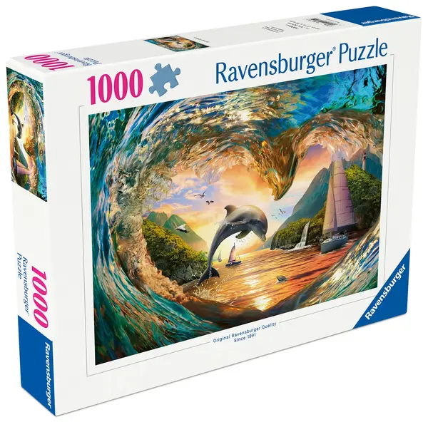 Puzzle Ravensburger din 1000 piese - Stropi de apus