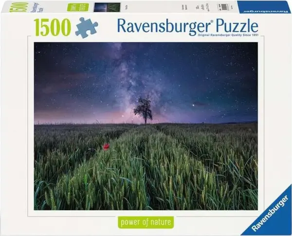 Puzzle Ravensburger din 1500 piese - Cer de noapte deasupra câmpurilor