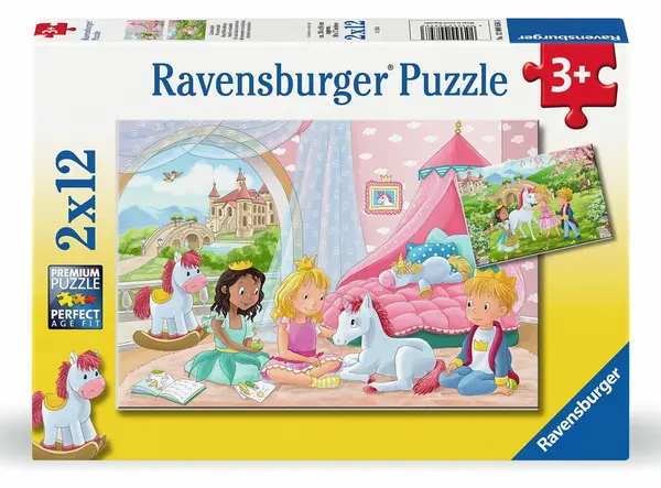Puzzle Ravensburger din 2 x 12 piese - Prietenie Regală
