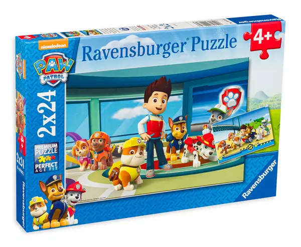 Puzzle Ravensburger din 2 x 24 de piese - Paw Patrol