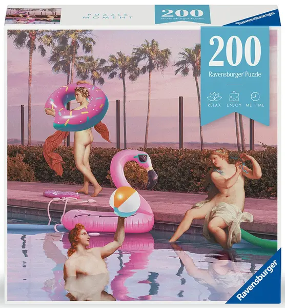 Puzzle Ravensburger din 200 piese - Petrecere la piscină