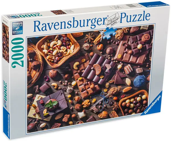 Puzzle Ravensburger din 2000 de piese - Paradisul ciocolatei